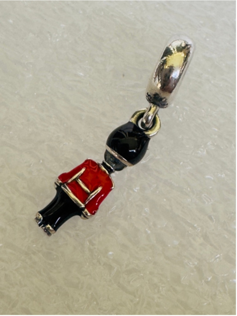 Pandora Sterling Silver & Enamel London Guard Dangle Charm - Picture 2 of 6